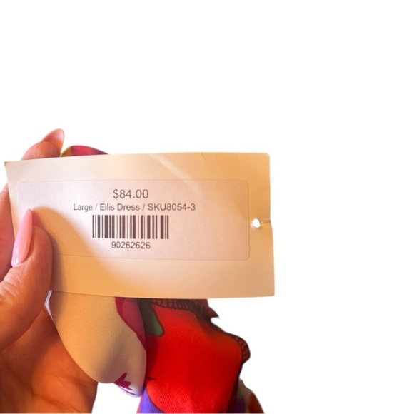 NWT Bucket List Floral Wrap Dress Size Large (L) - Picture 8 of 8